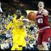 Michigan junior Tim Hardaway Jr. tips a pass out of bounds in the game against Indiana on Sunday, March 10. Daniel Brenner I AnnArbor.com